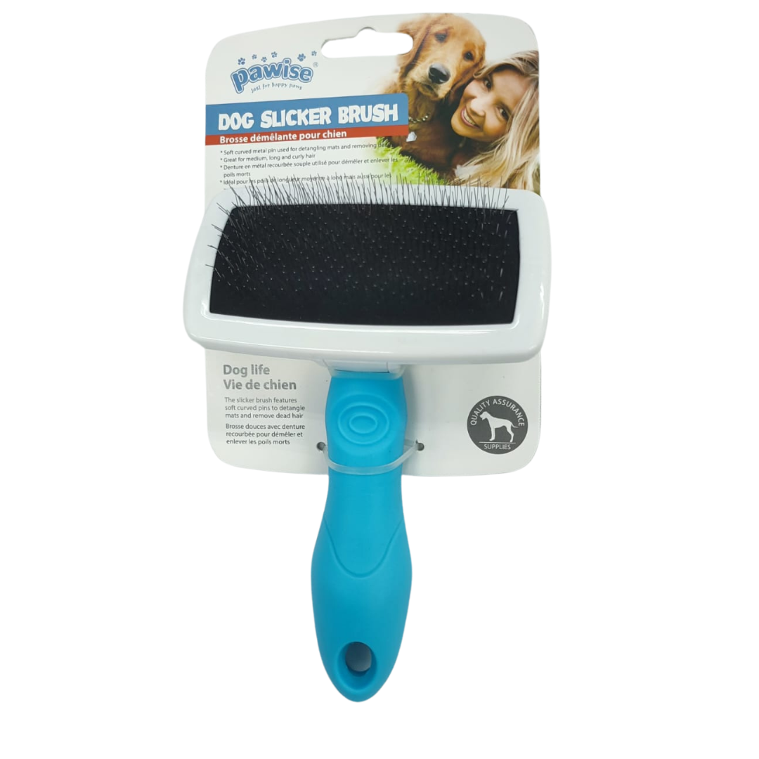 11461ski.png Carda Metalica Para Perros o Gatos Mango Celeste - Imagen 1
