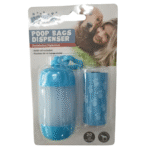 Dispensador De Bolsitas Para Paseo Con Dos Rollos De Bolsas Azul