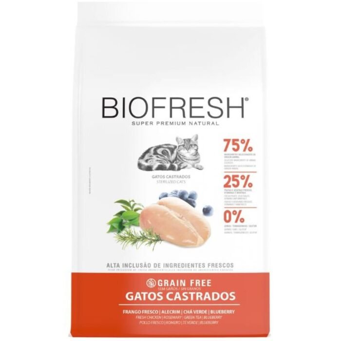 Biofresh Gato Adulto Castrado Sabor Pollo 7,5 kg - Imagen 1