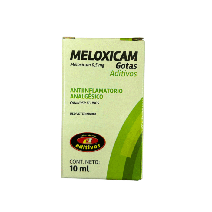 Meloxicam Gotas 10 Ml Meloxicam 0,5 mg/ml Analgesico Para Perros Y Gatos Laboratorio Aditivos - Imagen 1