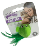 Juguete Pez Con Pluma Para Gato Color Rojo