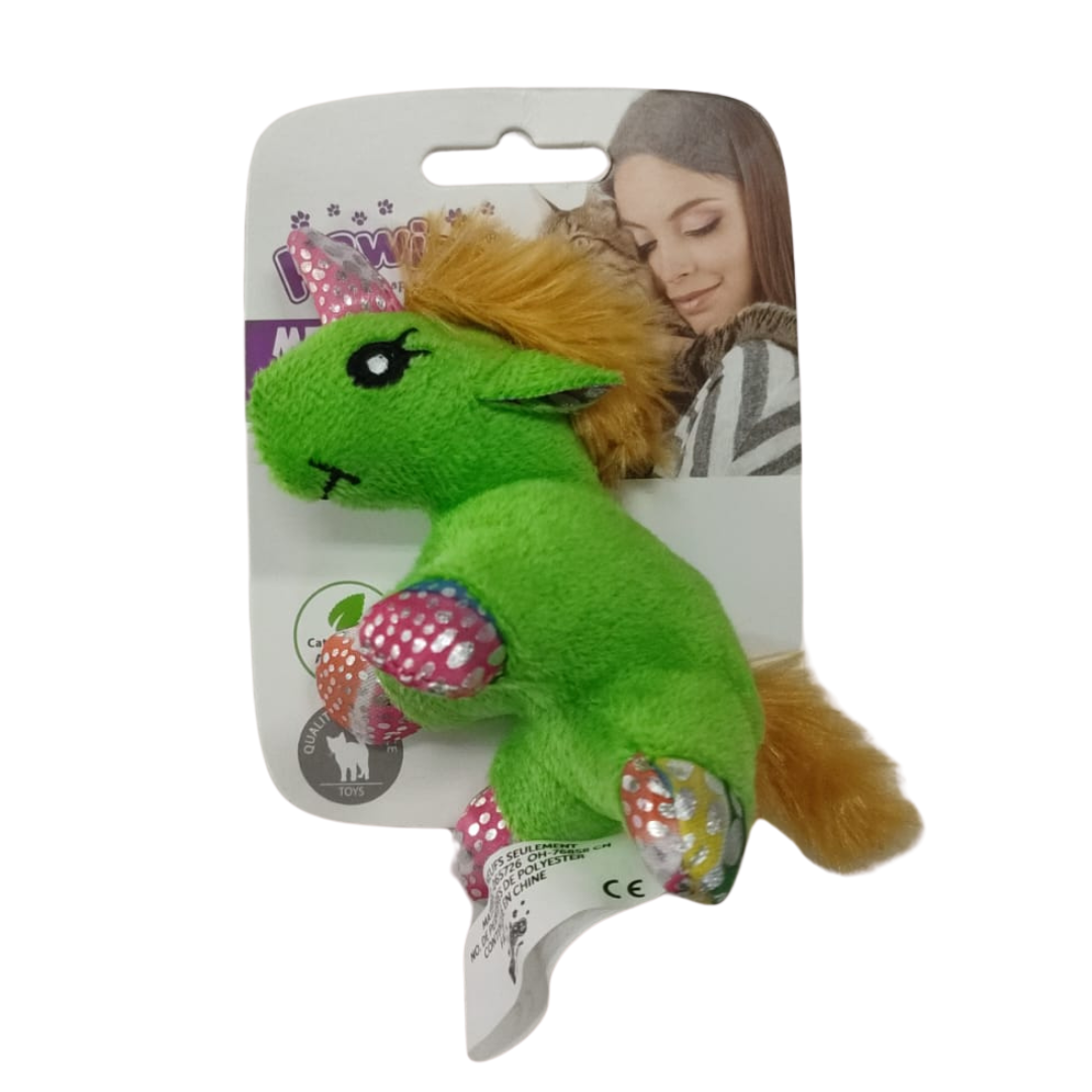 28293GR.png Juguete Para Gatos Unicornio Color Verde - Imagen 1