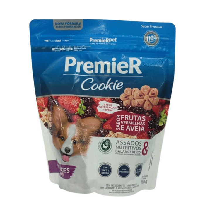 Paquete De Galletas Premier Para Perros Cachorros Sabor Frutos Rojos 250 grs - Imagen 1