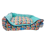 Cuna Animal Planet Verde Agua Con Diseño Desmontable El Almohadon Y La Cuna 60x50x16