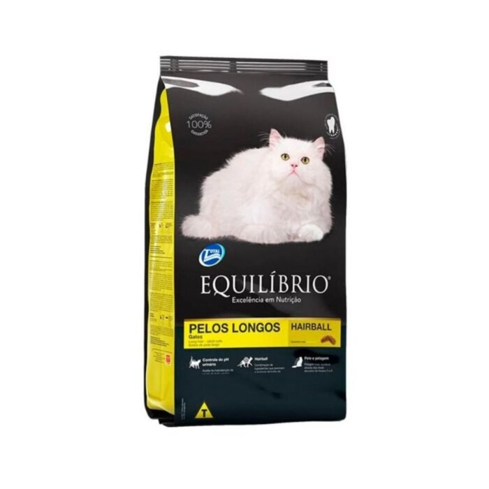 Alimento Para Gatos Equilibrio Adultos Pelos Longos 7.5 Kg - Imagen 1