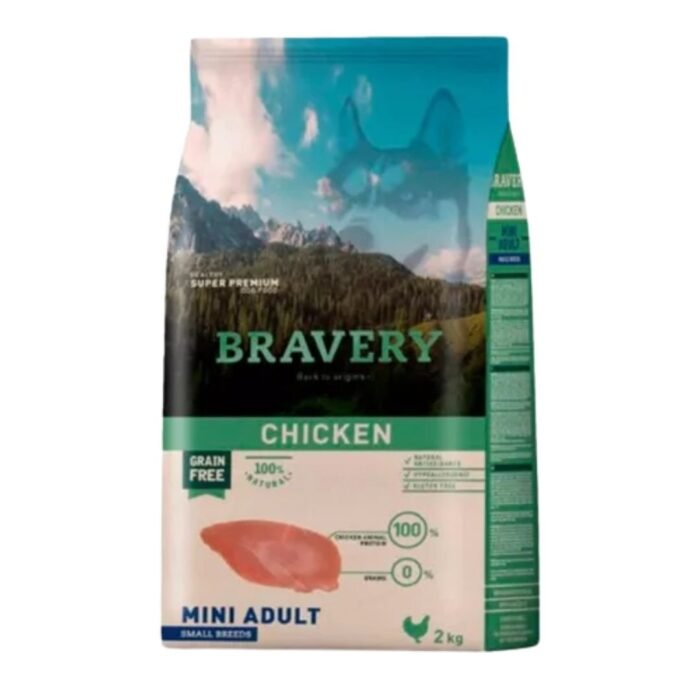 Bravery Adulto Small Pollo 2 Kg - Imagen 1