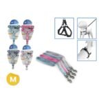 Conjunto Pretal y Correa Para Perros M Azul