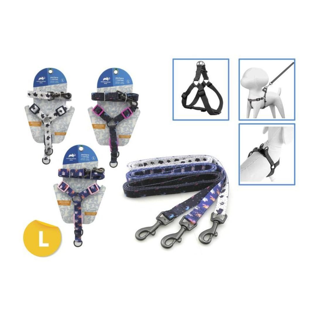 Conjunto-Pretal-y-Correa-Para-Perros-Talle-L.jpg Conjunto Pretal y Correa Para Perros Talle L - Imagen 1