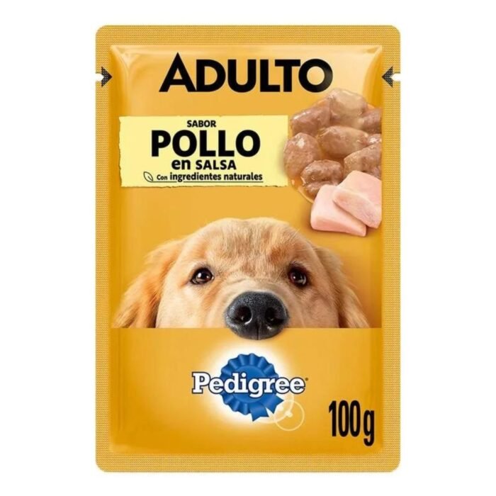 Sobre Pedigree Pollo Raza Grande 100 Gr - Imagen 1