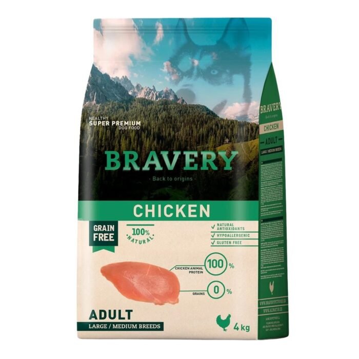 Bravery Adulto Large/Medium Pollo 4 Kg - Imagen 1