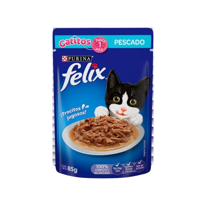 Sobre Felix Classic Gatitos Pescado 85 Gr - Imagen 1
