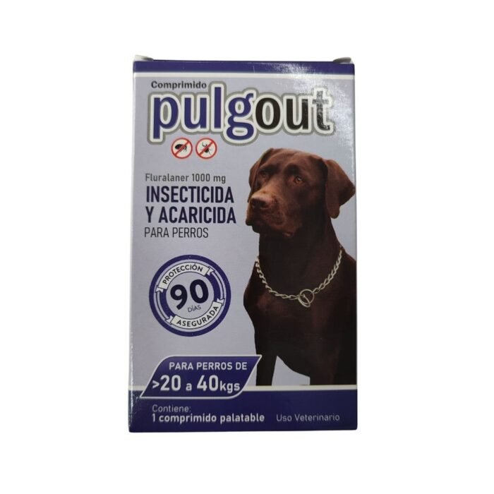 Pulgout comprimidos Duracion 3 Meses de 20-40 kg - Imagen 1