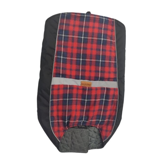 Campera Doglemi Roja a Cuadros 34 Cm - Imagen 1