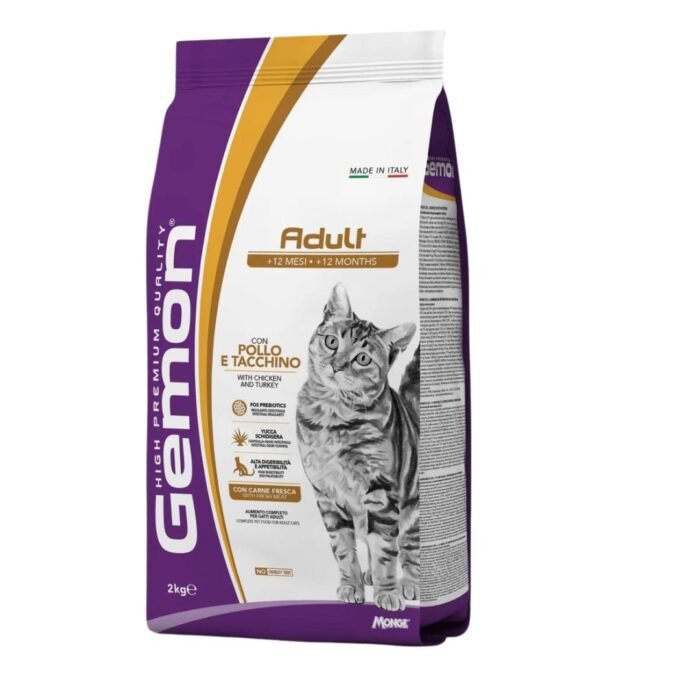 Gemon Gato Adulto Pollo y Pavo 2 Kg - Imagen 1