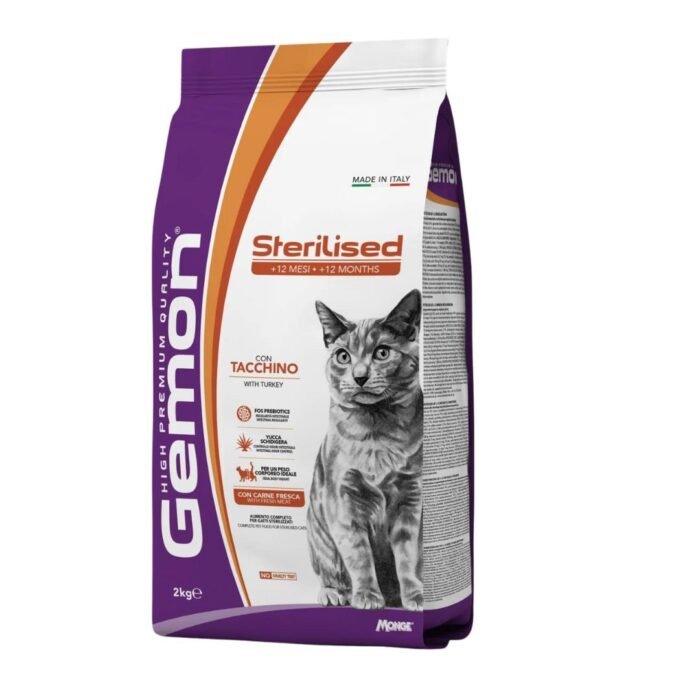 Gemon Gato Castrado Pavo 2 Kg - Imagen 1