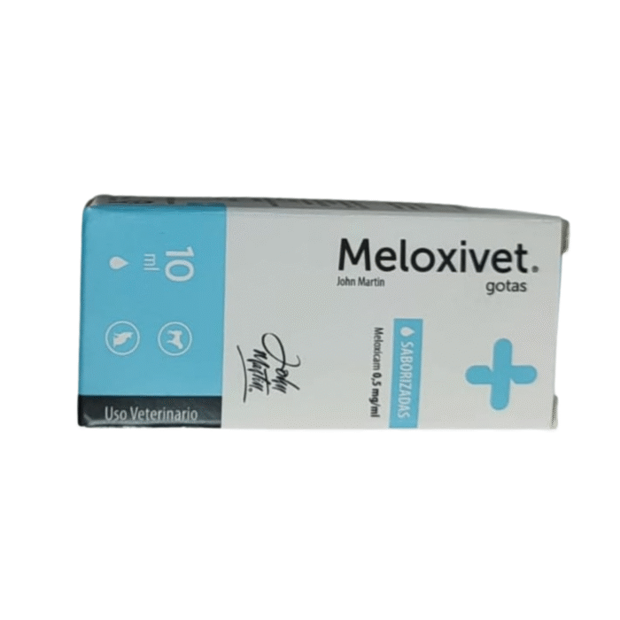 Meloxivet Gotas 10 Ml Meloxicam 0,5 mg/ml  Analgesico Para Perros Y Gatos Laboratorio John Martin - Imagen 1