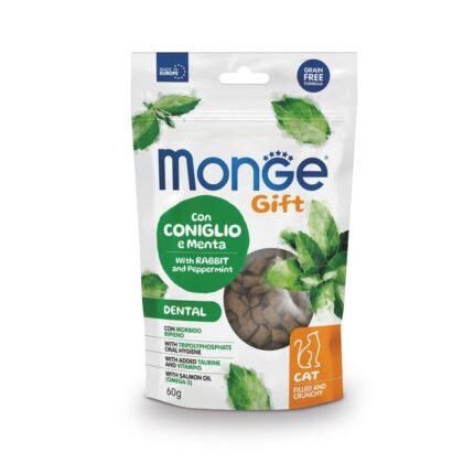 Monge Gift Filled & Crunchy Dental Rabbit & Peppermint 60 Grs