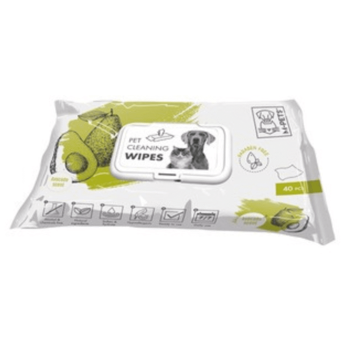 Mpets Toallitas Limpiadoras Para Mascotas Aguacate x80 - Imagen 1