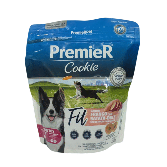 Paque te De Galletas Premier Para Perros Adultos Fit Pollo Y Batata 250 grs - Imagen 1