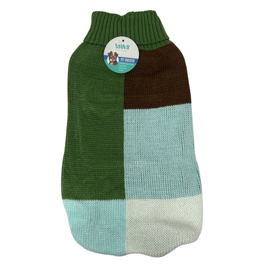 PS05XLGN.jpg Buzo De Lana A Cuadros Talle XL 50 Cm - Imagen 1