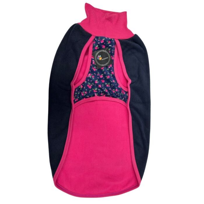 Patagonia Doble Polar Azul Con Flores Talle 6 - Imagen 1