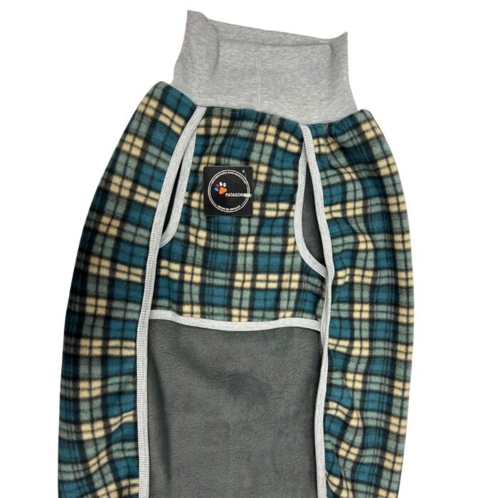 Patagonia Doble Polar Cuadros Verde Talle 10 - Imagen 1