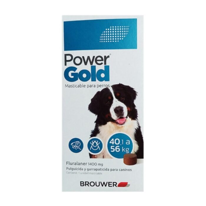 Pastilla Antipulgas Power Gold Perros 40 a 56 Kg 3 Meses - Imagen 1