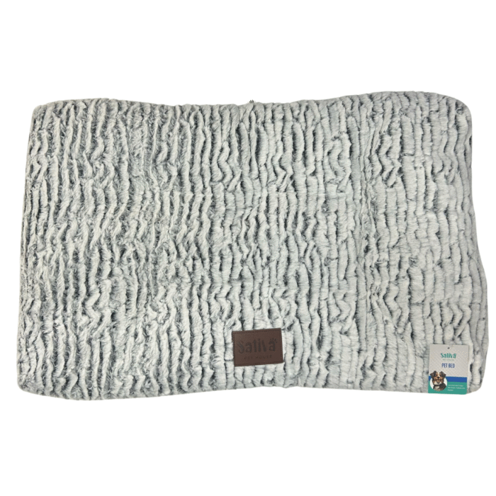 Cuna Sativa Gris Peludita  76 x 48 x 7,5 cm - Imagen 1