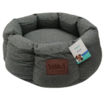 Cuna Sativa >En Gris Oscuro 59x59x23 Con Almohadon Desmontable