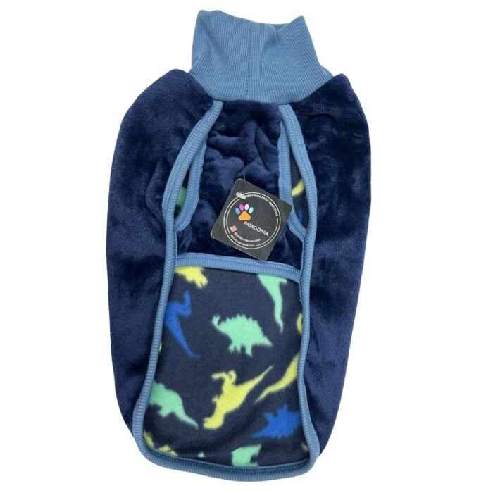 Patagonia Peluche Azul Dinosaurios Talle 2 - Imagen 1