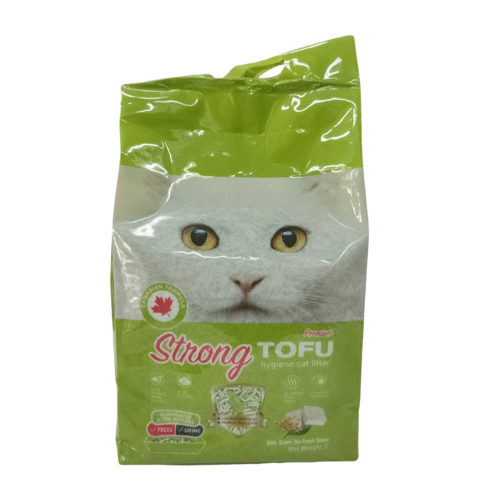 Sanitario De Tofu Biodegradable Aroma Te Verde Absorbe 7 litros - Imagen 1