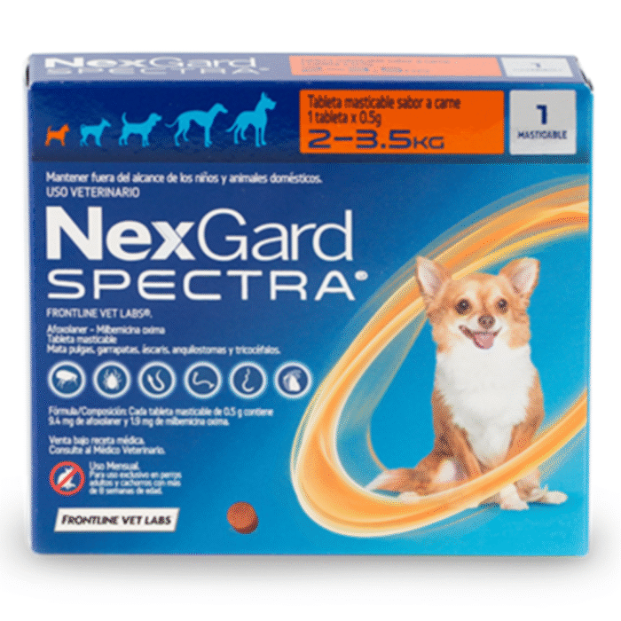 Tableta Antiparasitaria Para Perros Nexgard  De 2 a 3,5 Kg - Imagen 1