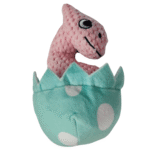 Peluche De Juguete Dinosaurio Rosado Con Chifle